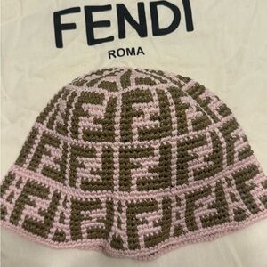 Fendi Raffia Pink Khaki S/M